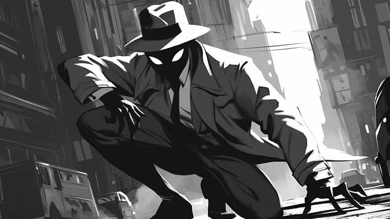 spider man noir shadow city desktop wallpaper cover