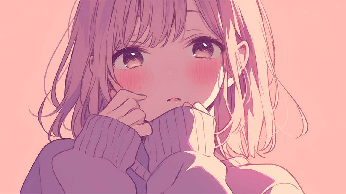 sumi sakurasawa shy blush rent a girlfriend desktop wallpaper cover