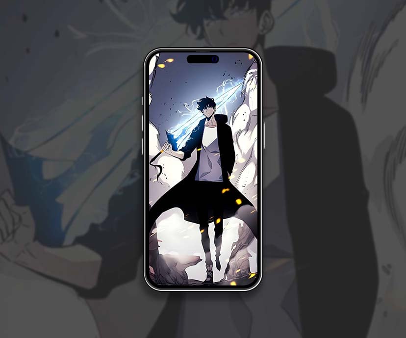 sung jinwoo wiht blade cool anime wallpapers collection