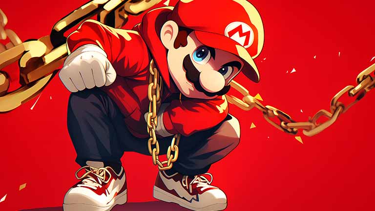 super mario hip hop style desktop wallpaper cover
