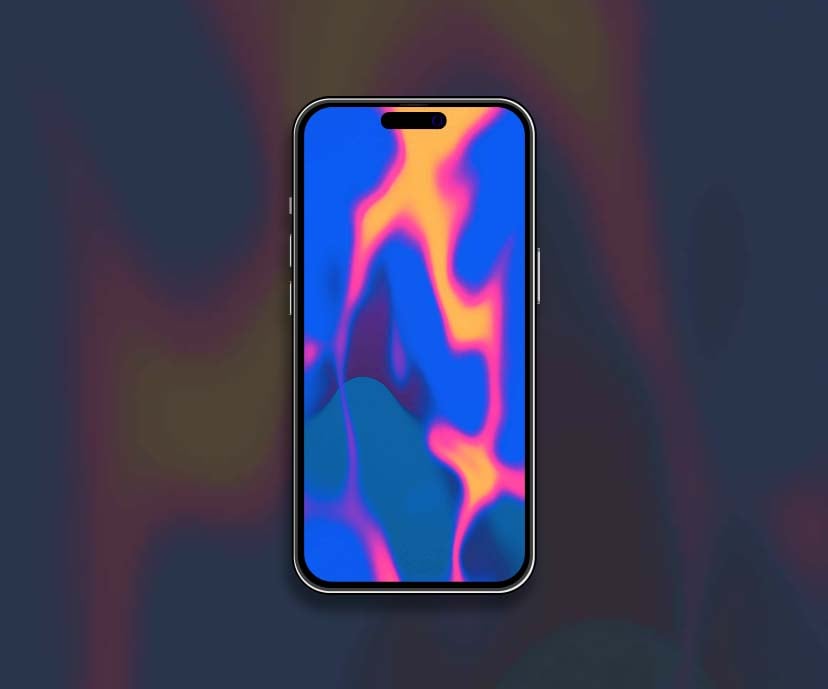 vibrant psychedelic glow blue wave wallpapers collection