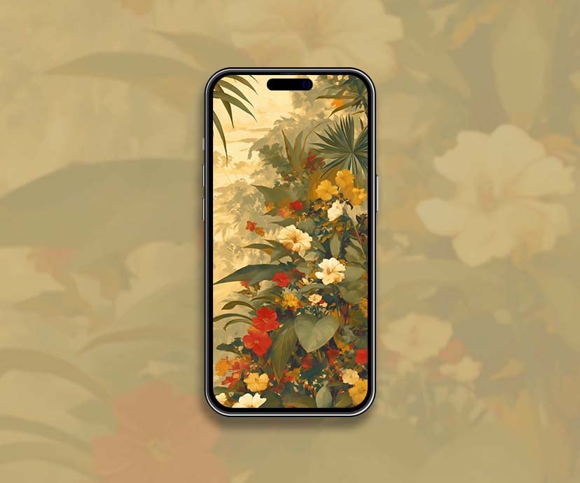 vibrant tropical floral paradise jungle wallpapers collection