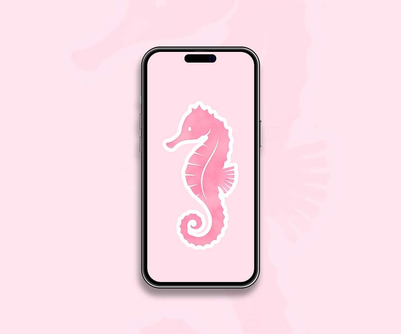 vsco girl seahorse pink wallpapers collection
