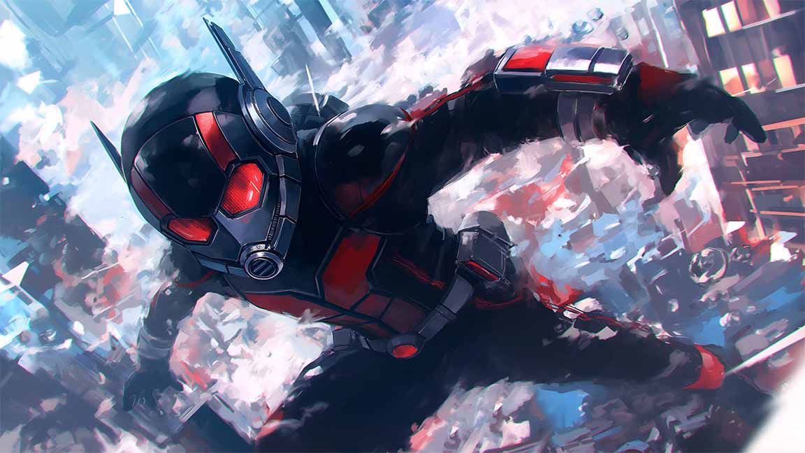 ant man action scene macro style desktop wallpaper cover