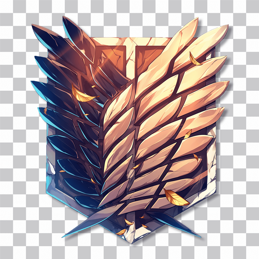 aot scouting legion emblem sticker cover