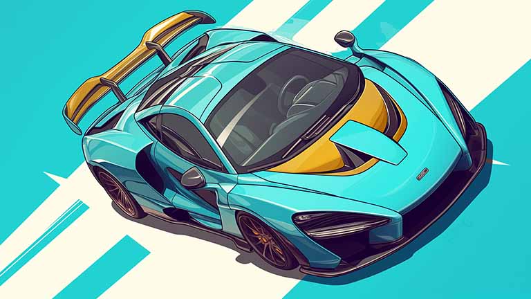 aqua mclaren senna desktop wallpaper cover