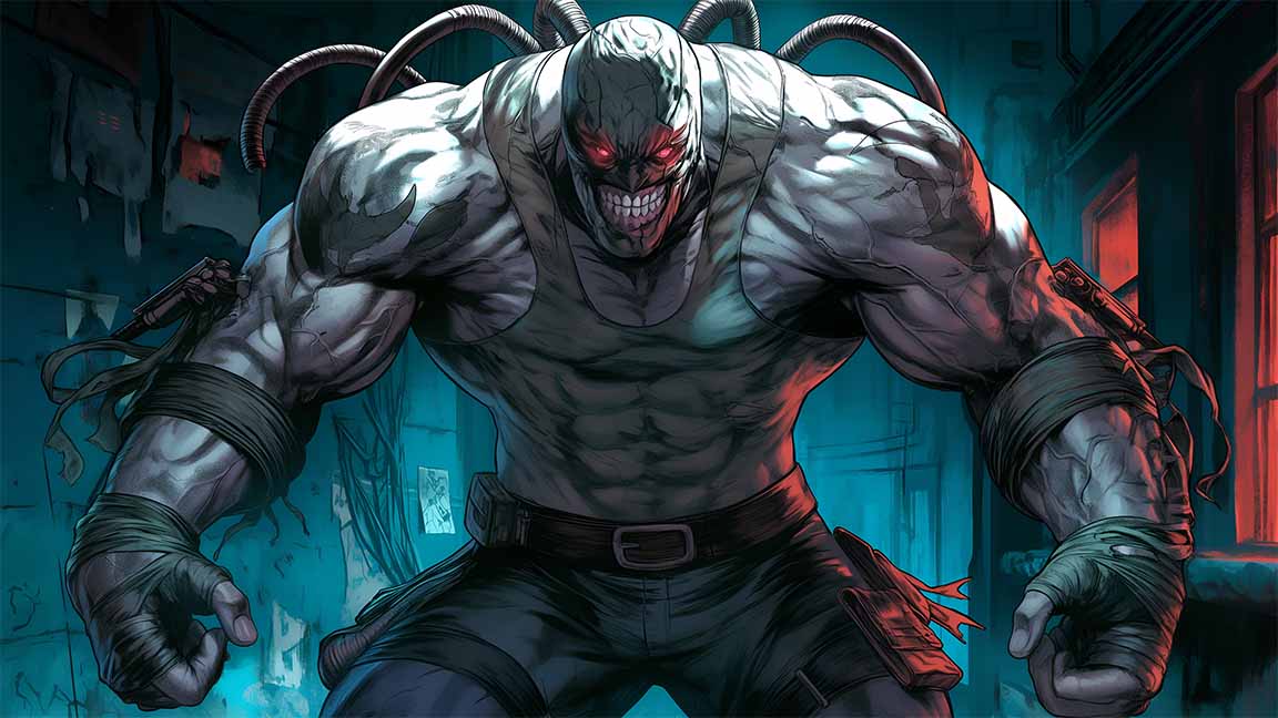 bane dc comics mad muscles desktop wallpaper cover