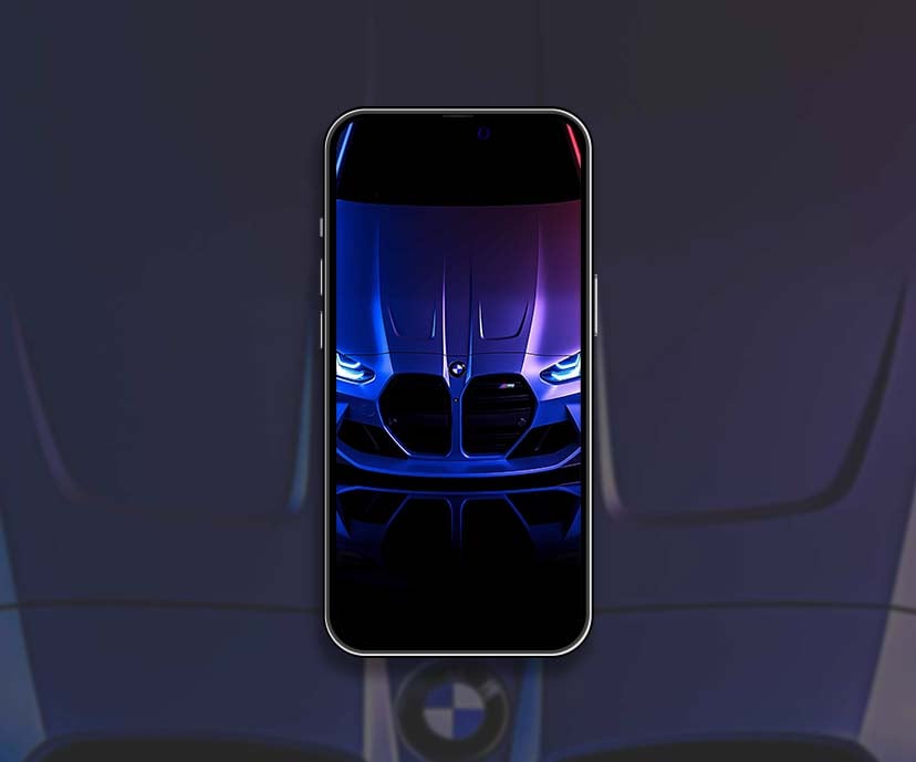 bmw m series front neon car wallpapers collection