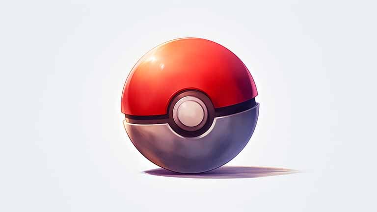 classic pokeball white background pc wallpaper cover