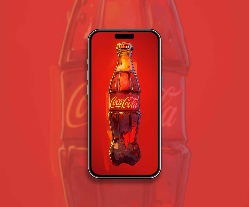 coca cola bottle pop art red wallpapers collection