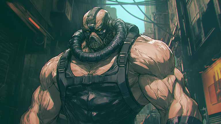 dc comics bane powerful stance desktop wallpaper cover