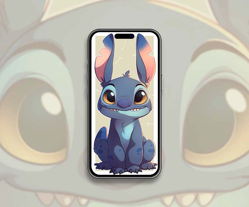 disney stitch kawaii smile wallpapers collection