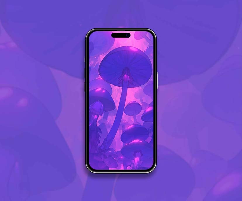 fantasy glowing mushroom forest purple magic wallpapers collection