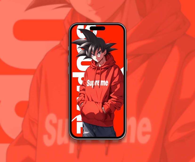 goku supreme hoodie anime streetwear wallpapers collection