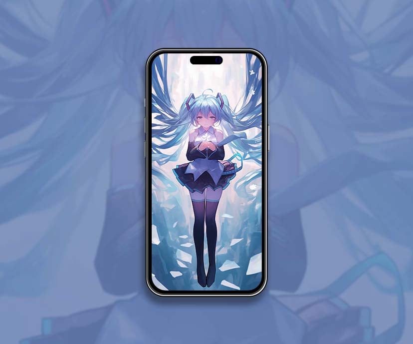 hatsune miku cyber angel anime style wallpapers collection