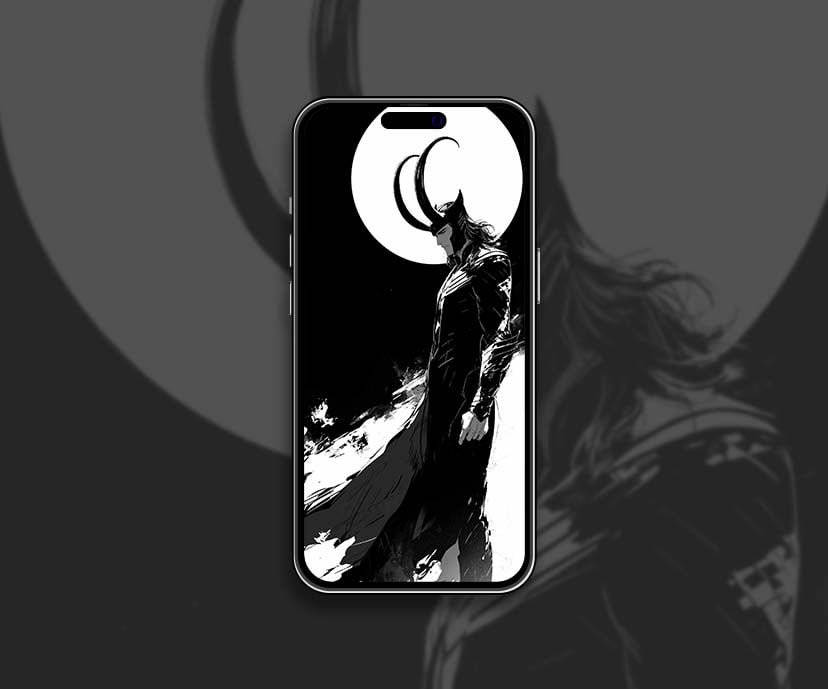 loki moonlight silhouette wallpapers collection