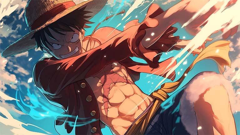 luffy power strike desktop wallpaper cover