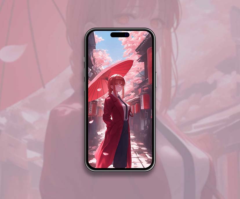 makima chainsaw man sakura street wallpapers collection