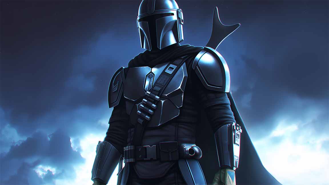 mandalorian bounty hunter desktop wallpaper cover