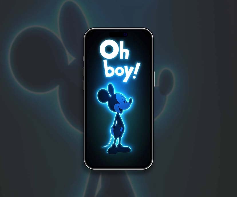 mickey mouse glow oh boy neon wallpapers collection