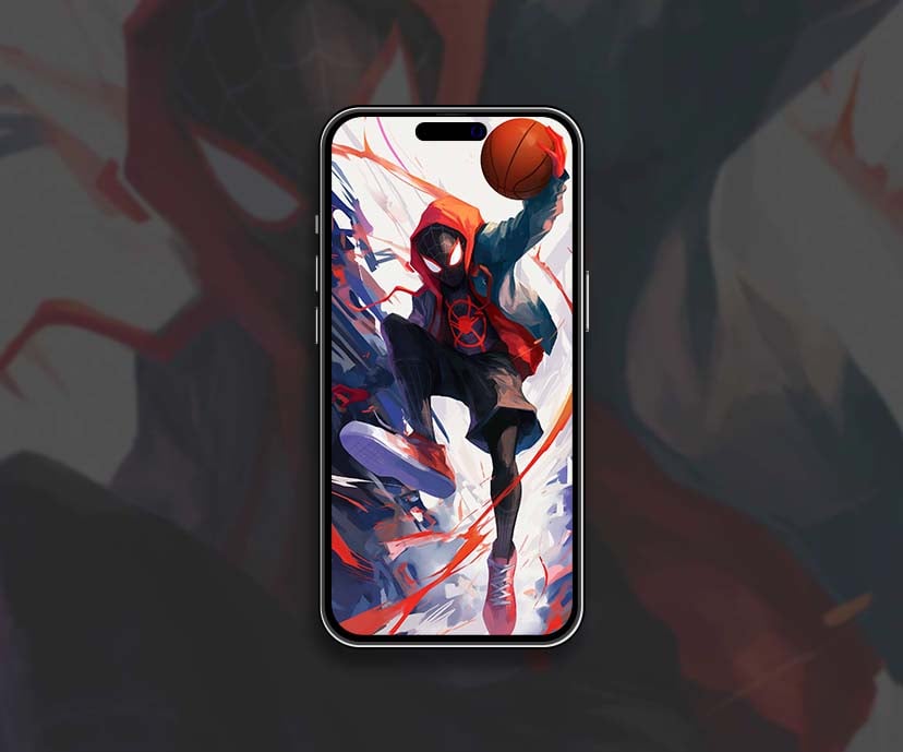 miles morales basketball urban style art wallpapers collection