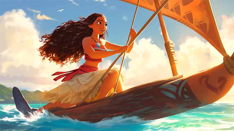 moana sailing adventure desktop wallpaper cover