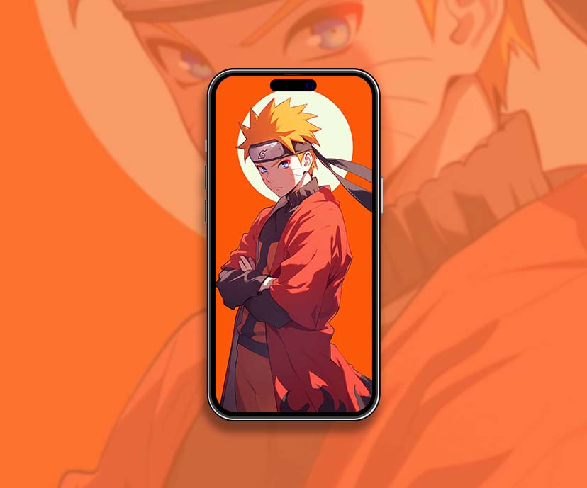 naruto uzumaki cartoon flame cape wallpapers collection