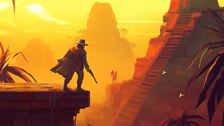 nathan drake exploring ancient ruins desktop wallpaper cover