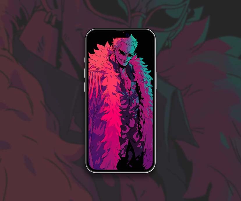 neon doflamingo one piece dark wallpapers collection