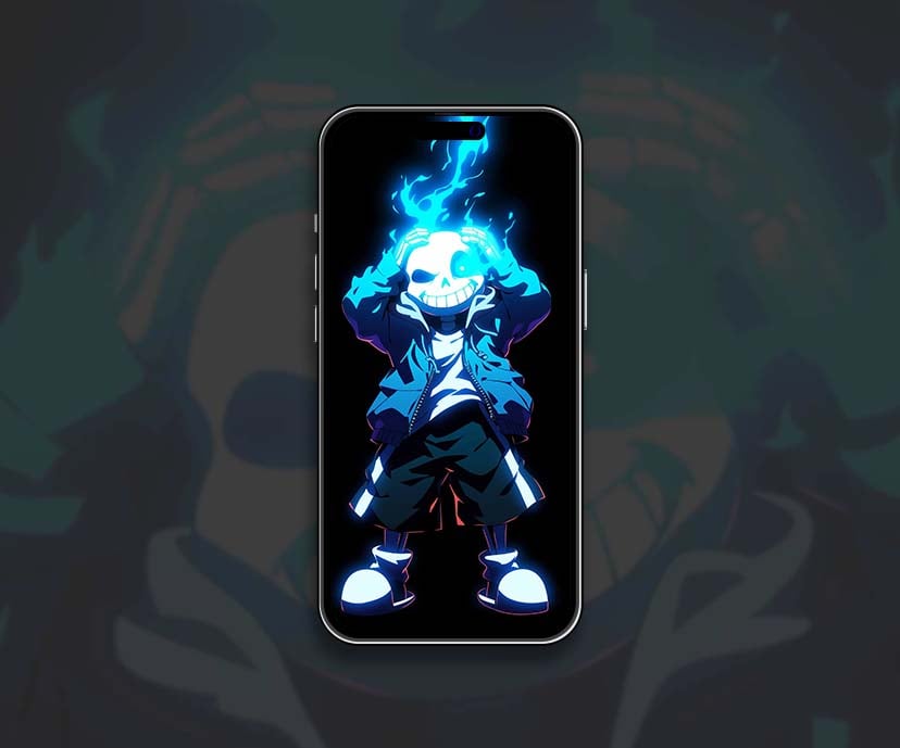 neon glow sans undertale wallpapers collection
