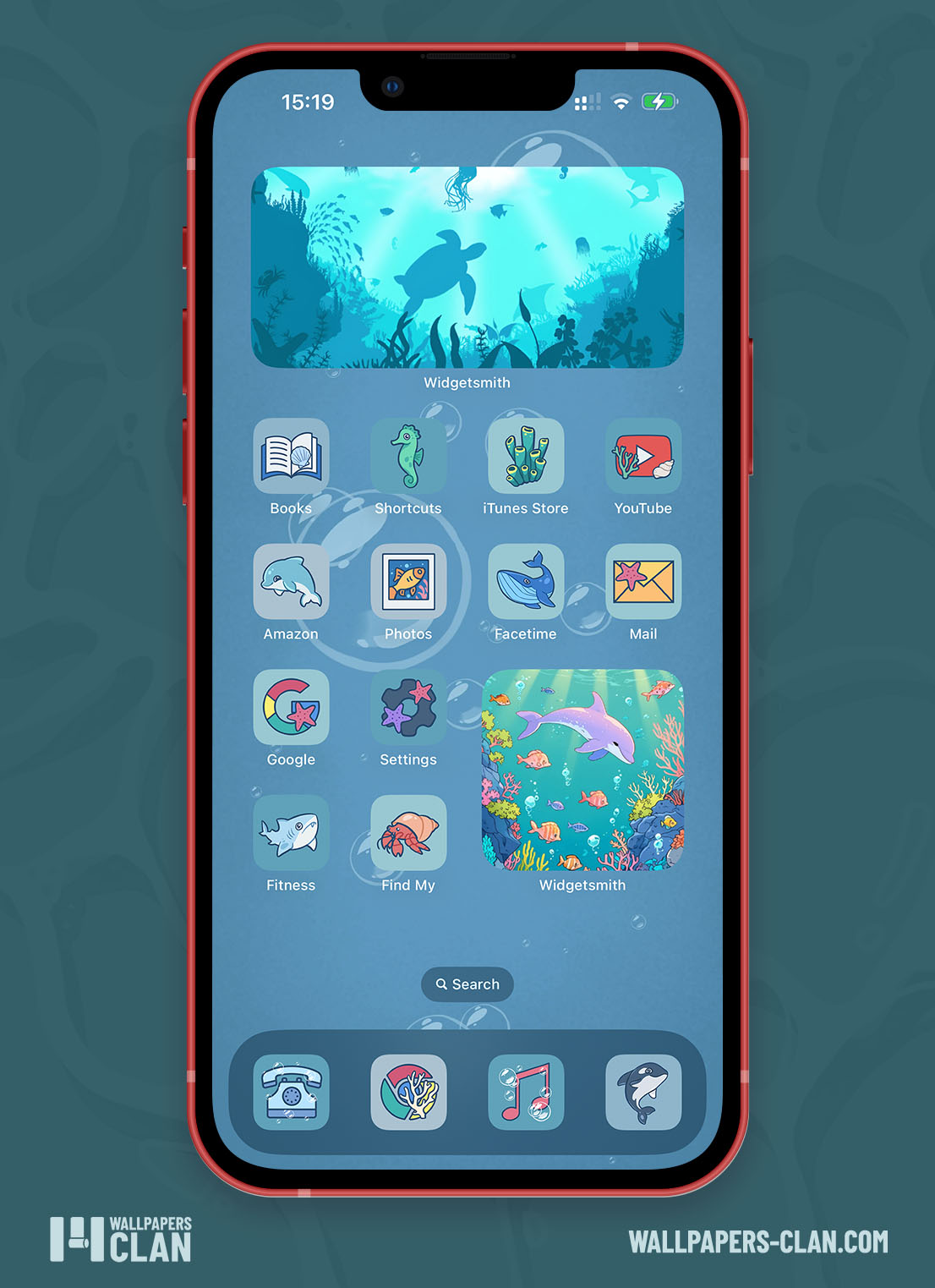 Ocean App Icons - Aesthetic Free iOS & Android Theme
