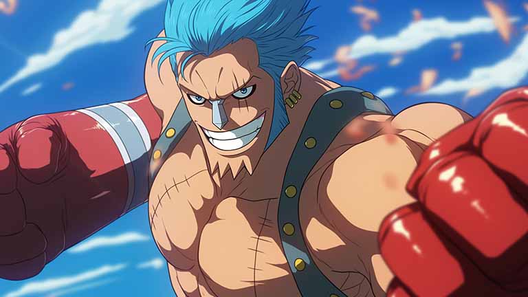 one piece franky ready to fight desktop wallpaper cover