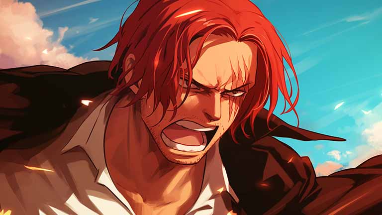 one piece shanks shouting desktop wallpaper cover