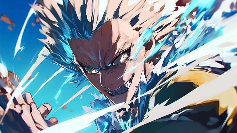 one punch man garou epic slash pc wallpaper cover