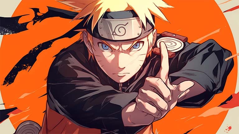 orange naruto anime pc wallpaper cover