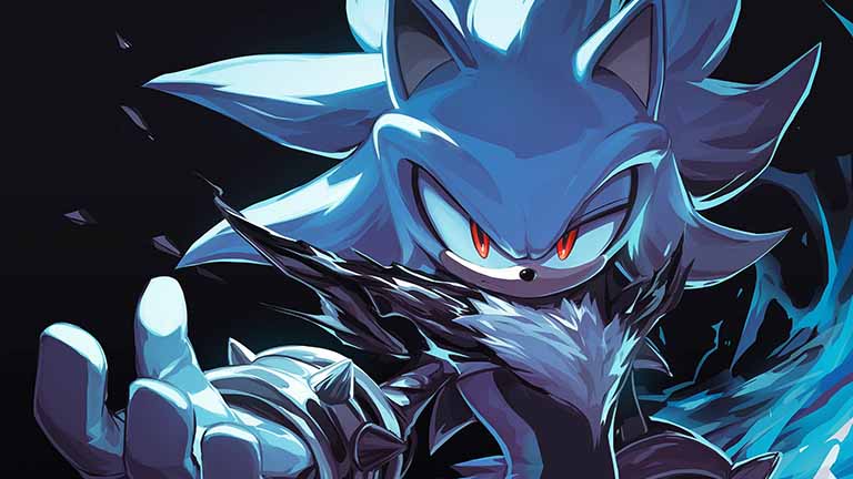 silver hedgehog telekinetic energy desktop wallpaper cover