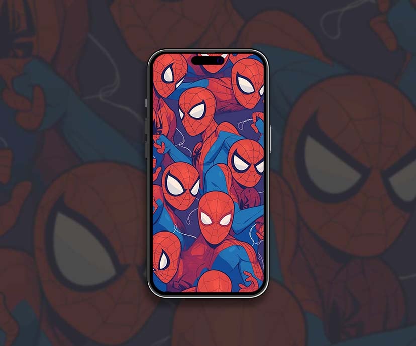 spiderman cartoon icon pattern wallpapers collection