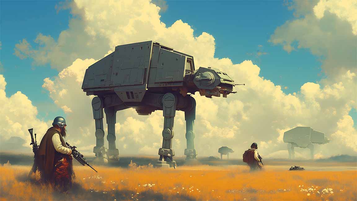 star wars van gogh style desktop wallpaper cover