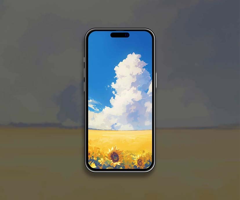 sunflower fields blue sky nature landscape wallpapers collection