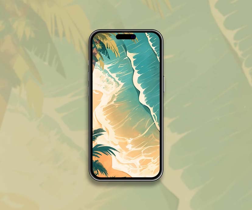 tropical coastline aesthetic beach wallpapers collection