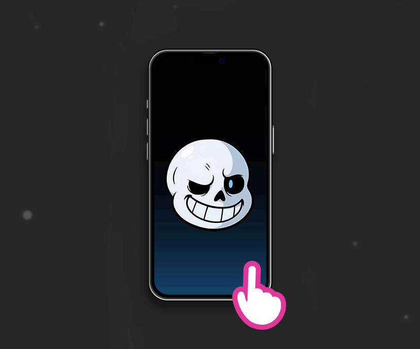 undertale sans head tap to switch wallpapers collection