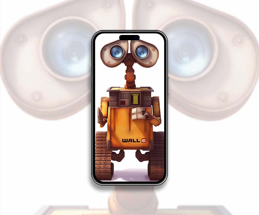 wall e pixars robot cute look wallpapers collection