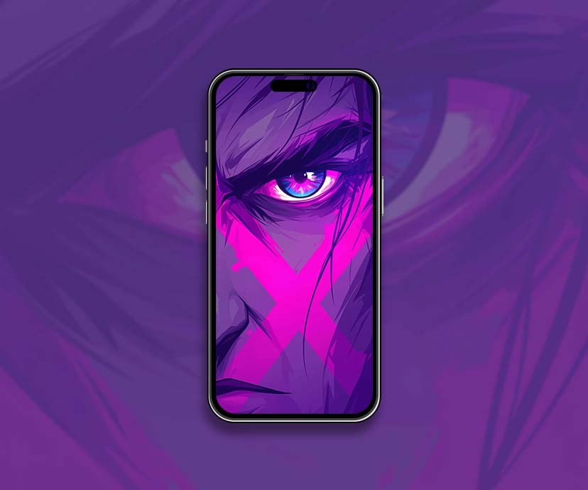 x men closeup neon eye wallpapers collection