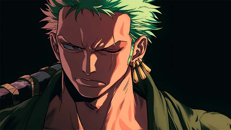 zoro battle preparation anime desktop wallpaper cover
