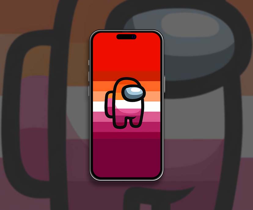 among us lesbian flag wallpapers collection