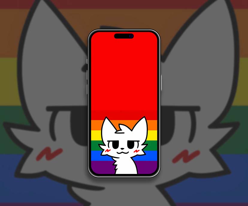 boykisser lgbtq red background wallpapers collection