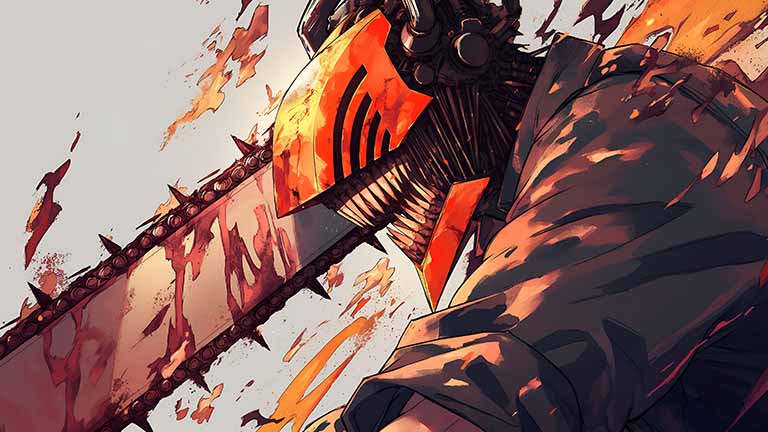 chainsaw man denji bloody intent desktop wallpaper cover