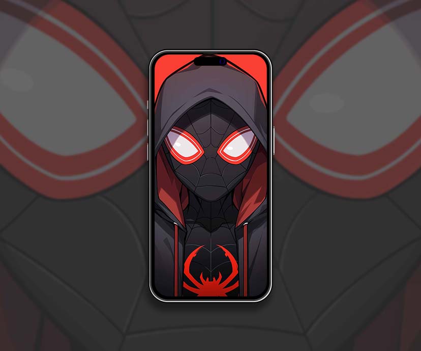cool miles morales hooded focus wallpapers collection