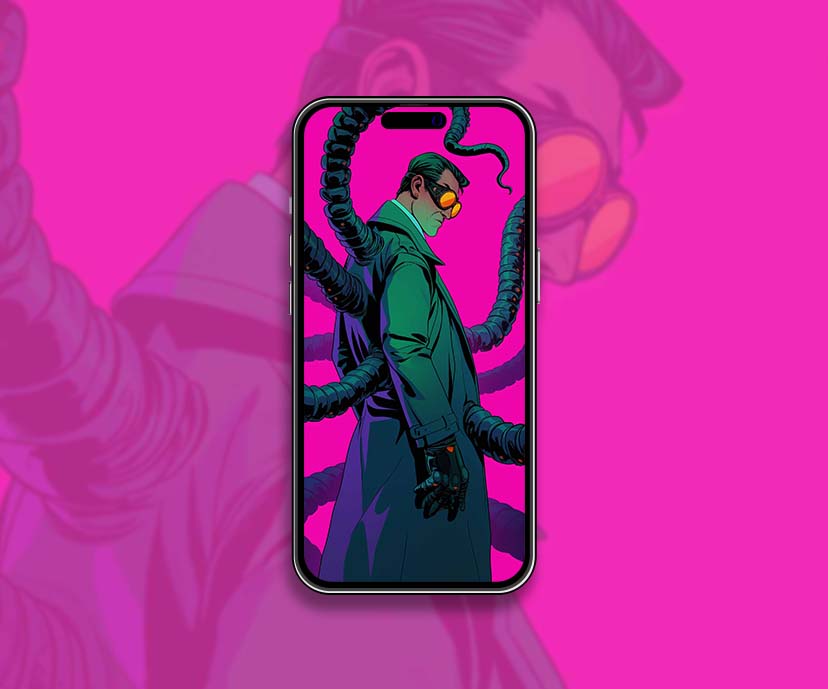 doctor octopus retro neon wallpapers collection