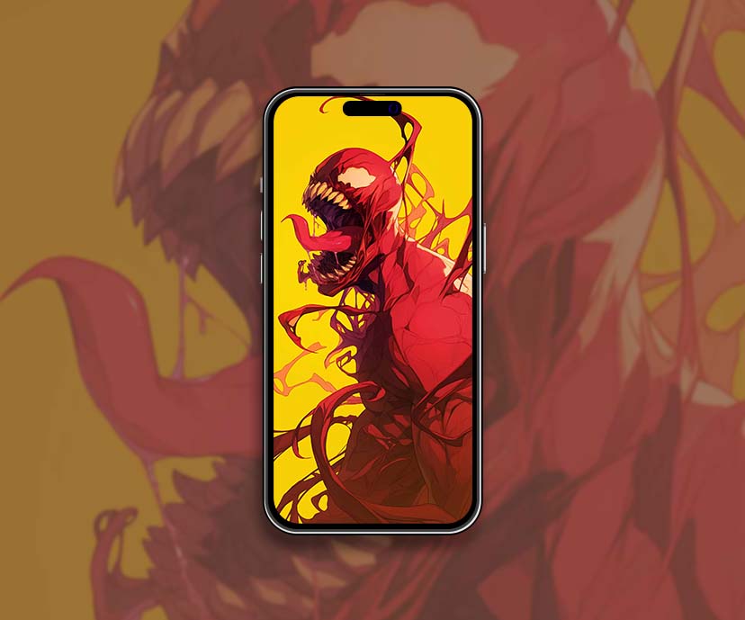 marvel carnage screaming yellow wallpapers collection